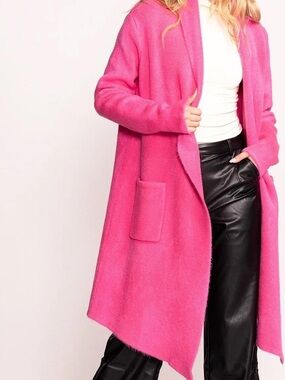 Pink Martini Hot Pink Cozy Fleece Jacket
